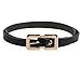 Women's Genuine Leather Thin Skinny Dress Belt Ladies Fashion Buckle
