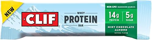 Clif Whey Protein Bar, Mint Chocolate Almond, 5 Little Bars (Pack of 2)