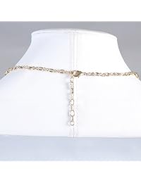 Jane Stone Fashion - Collar con gemas, gargantilla pechera, joyería brillante