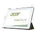 Ultra Slim Lightweight Smart Cover Stand Case for Acer Iconia One 10 B3-a20 (Green)