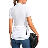 Women's Cycling Jersey Short Sleeve Bike Shirts Full Zipper Bicycle Biking Tops with Pockets Road Mountain Riding
