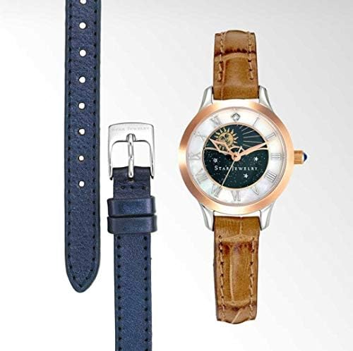 スタージュエリー 18年 クリスマス限定腕時計 ツインベルト チャリティーベア付き 太陽 月 サンムーン