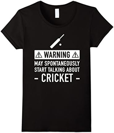 Women's Funny Cricket Gift For Men Or Women Medium Black