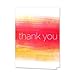 Ombre Watercolor Thank You Note Cards / 36 Greeting Card Set With Envelopes / 6 Colorful Thank You Designs