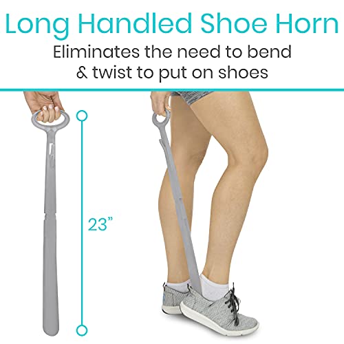 Vive Sock Aid Device for Seniors and Shoe Horn Kit Sock Puller Aid