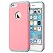 ULAK iPhone 6 Case, [Slim Fit] Sugar Candy [Anti-Slip] Drop Protection with Shock Absorbent [Hybrid PC & Silicone Case] Cover for Apple iPhone 6s / 6 - [Pink/Grey]