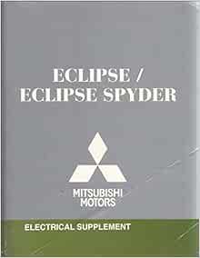 2009 Mitsubishi Eclipse & Spyder Wiring Diagram Manual Original