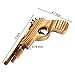 2 Pack Rubber Band Gun Toy Wood and Handmade Toy Gun Easy Load 50 Rubber Bands Per Set