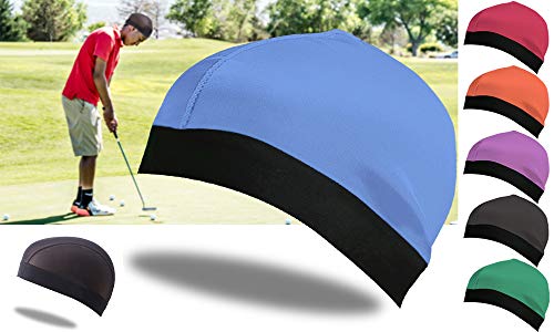 3 Pack Silky Stocking Wave Cap Sleep Cap Shower Cap Durag Base Dome Cap for Men,Colors B2 - Thumbnail 5