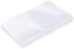 PATIKIL 200 Pcs Clear Flat Open Plastic Poly Bags 3x6 Inch 1.6 Mil Packaging Bags for Food, Home, Collectibles Storage, Provi
