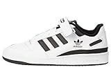 adidas Men's Forum Low Sneaker, White/White/Black, 11