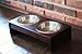 PetFusion Bamboo Elevated Dog Bowls; Cat Bowls | Raised Feeders w/ Water Resistant Seal (Short 4