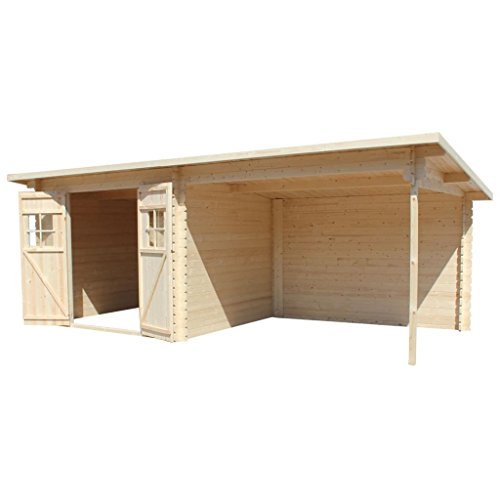 Zora Walter Cabane en Bois Bois Outil Abri de Jardin Abri DE 28 mm 6.3 x 3 m