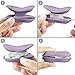 MAIRUI Earbud Case Holder Earphone Case Wrap Earbuds Nest Tangle Free Silicone Organizer (Purple)thumb 4