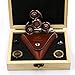Alquar Fidget Spinner Metal, Ancient Eagle Pure Copper Tri Hand Spinner, Customized Professional Spinner Bearing Quiet Smooth Spin, Luxury Wooden GiftBox Set