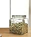 Set of 4 Glass Canister Jars with Air Tight Lids for Kitchen or Bathroom, Food, Cookie, Cracker, Storage Containers, Square, Clear 28, 44, 57, and 80 Oz