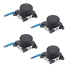 ジョイコン修理 switch コントローラー Joy-con対応 修理ツール ジョイコン スティック 交換用 左右スティック for ニンテンドーDS アクセサリーキット 第4世代 4個セット(黒色)