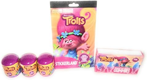 TROLLS STICKER SET AND GUMMIES