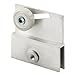 Slide-Co 191231 Frameless Sliding Shower Door Top Bracket, 3/4 In., Flat Plastic Wheel, Steel Ball Bearings (2 Pack)