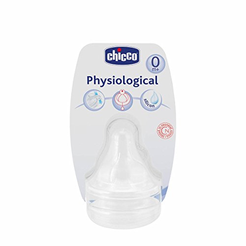 Chicco Pack of 2 Physiological Normal Flow Silicone Teats