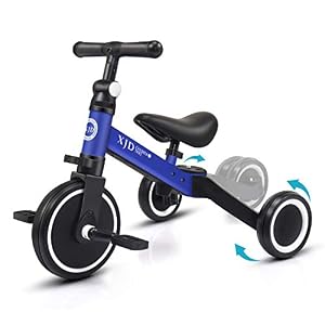 XJD 5 in 1 Toddler Balance Bike Kids Trike for 1-4 Years Old Boys Girls 3 Wheel Kids Tricycles Baby First Bike Indoor…