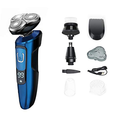 image for Electric Razor for Men,AWECOT 4 in 1 Men's Electric Shaver Kit with No