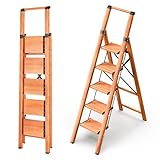 GameGem Step Ladder 5 Step Folding, Aluminum