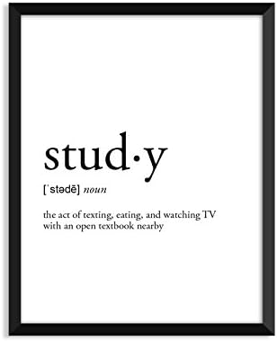 Serif Design Studios Study Definition - Unframed Art Print Poster Or Greeting Card