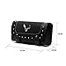 Triclicks Motorcycle Bag Black PU Leather Motorbike Front Rear Fork Tool Bag Handlebar Bags Luggage Saddlebag for Yamaha Honda Kawasaki Suzuki Ducati Harley Davidson Sportster (Type 5)