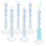 Kalevel 6pcs Measuring Graduated Cylinders 50ml