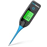 KeenHealth - Digital Thermometer - K-DT-429 Blue - Rectal and Oral Thermometer Approved for Kids and Adults - Fast and Accurate - 20 Seconds - More Precision with 2 Decimals - Flexible and Waterproof