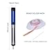 Full Set 60W Adjustable Temperature ON/OFF Switch Welding Soldering Iron Kit with Solder Sucker,Desoldering Wick, Solder Wire, Anti-static Tweezers and Stand with Cleaning Sponge