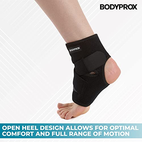 Bodyprox Ankle Support Brace, Breathable Neoprene Sleeve, Adjustable