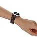 GOOSUU for Apple iwatch Strap 38mm 42mm,Mew Fashion Serpentine Leather Wrist Bands for Women and Men, for Apple Watch Series 3 Series 2 1, Replacement Large Metal Classic Buckle (Brown 42mm)