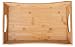 SB Trays Bamboo Serving Tray w/Handles: Serve food, coffee or tea, or use as a party platter; decorative rectangular ottoman tray