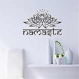 SOURBAN Yoga Namaste Lotus Flower Indian Moroccan Pattern Wall Decals