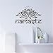 SOURBAN Yoga Namaste Lotus Flower Indian Moroccan Pattern Wall Decals