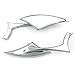 Astra Depot Motorcycle Chrome Spear Blade Mini Side Mirrors for Harley Davidson Sportster Dyna Softail