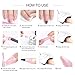 COSCELIA Poly Nail Gel Kit Nail Extension Gel Set Builder Gel for Nails with 30ml Slip Solution Liquid Top and Base Coat False Nails Dual Forms Nail Art Manicure Starter Kit Salon DIY Home