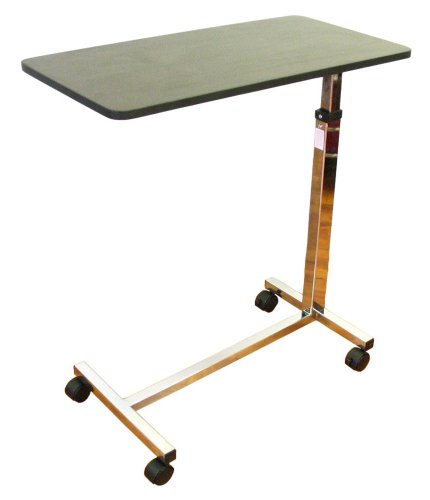 Karman over bed table with luxury wood finish