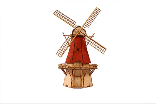 Desktop Wooden Model Kit Dutch windmill 2