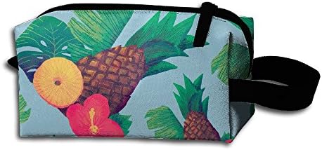 Fddy Cosmetic Bags Pineapple Lilium Tropical Leaves Luggage Packing Cosmetic Bags Toiletry Organizers Case With Zipper