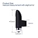Buyeverything Finger Vibrant Toy for Couple - Black Silicone Wonderful Finger Massager Stimulation Vibrating Waterproof Body Massager Toys