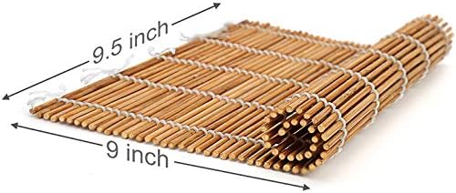 CUHAWUDBA Kit de Fabricación de Sushi,Estera de Bambú de Bambú,Que