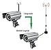 Kecuco HD 7DBi Wireless Security Camera Video Antenna Extension for Lorex/Funlux/XmartO/Re olink/Annke/Zosi/A-Zone/Smonet/Zmodo/Crystal Vision.etc CCTV Security Camera/IP Camera (10ft/ 3m)