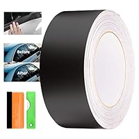EZAUTOWRAP Free Tool Kit Matte Black Vinyl Wrap Kit for Black Out Chrome Delete Window Trim Door Trim 2" x50Ft