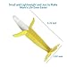 Home Best Buy Baby Toothbrush Banana Teether Teething Toys Chewable Silicone Teethers with Standing Base BPA-Free FDA Approved