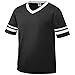 Augusta Sportswear MEN'S SLEEVE STRIPE JERSEY S Black/White