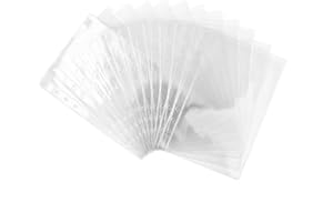 MEI YI TIAN 12pcs A5 Binder Pockets Clear Cash Envelopes Waterproof PVC Pouch Page Protectors for 6-Ring Notebook Binder Pictures Files Organizer