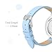 Dictac Wrist Watch Women and Girl Analog Sky Blue Leather Watchband Dress Watch